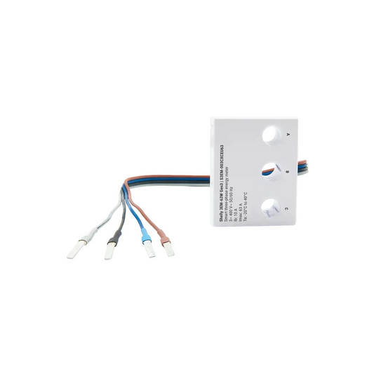 Shelly 3EM-63W Gen3 - 3-fázové meranie spotreby (WiFi, Bluetooth)