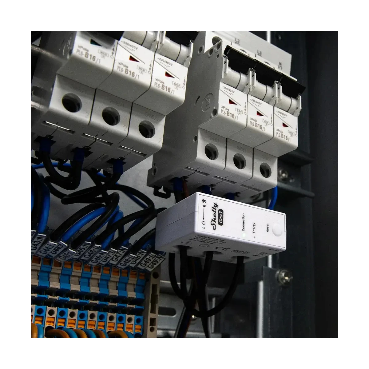 Shelly 3EM-63W Gen3 - 3-fázové meranie spotreby (WiFi, Bluetooth)