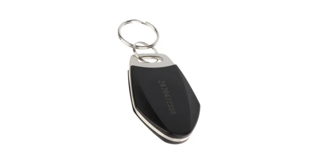RFID key fob with configuration
